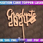Graduation Cake Topper Laser Cut Bundle | Cake Topper Design | CNC File Fashion - Image 4