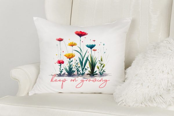 Keep on Growing - Flower Quote Sublimation For Cheap - Image 2