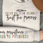 Focus on your journey trust the process Sleeve SVG Design Cheap - Image 3