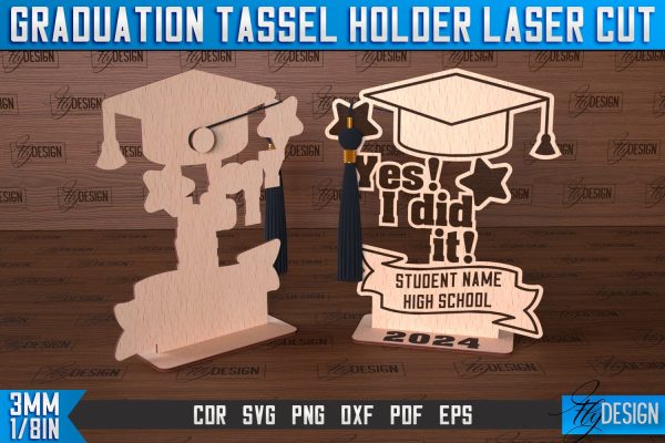 Graduation Tassel Holder Bundle | Graduation 2024 Award Laser Cut For Cheap - Image 2