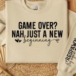 Game over Nah just a new beginning Sleeve SVG Design For Cheap - Image 2