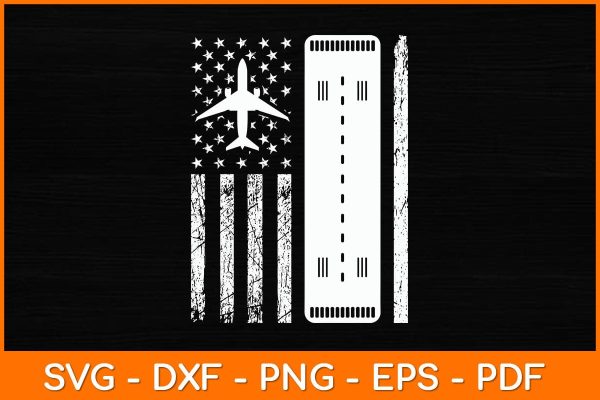 Air Traffic Controller USA Flag Svg Design Cheap