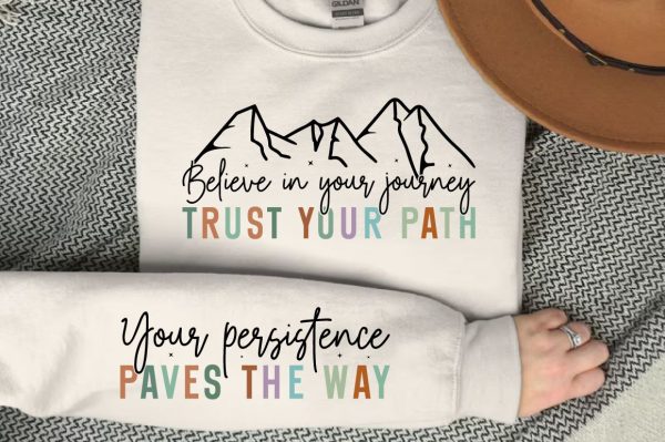 Believe in your journey trust your path Sleeve SVG Design on Sale - Image 3