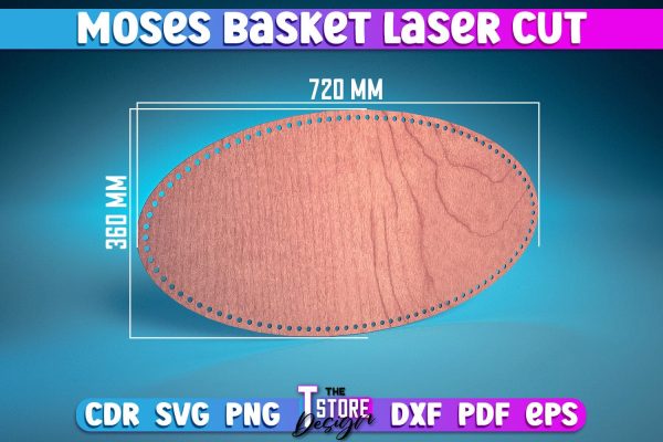 Moses Basket Laser Cut | Baby Design Laser Cut Design | CNC Files Cheap - Image 4