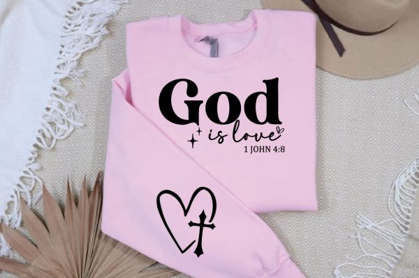God is love Sleeve SVG Design Sale - Image 3