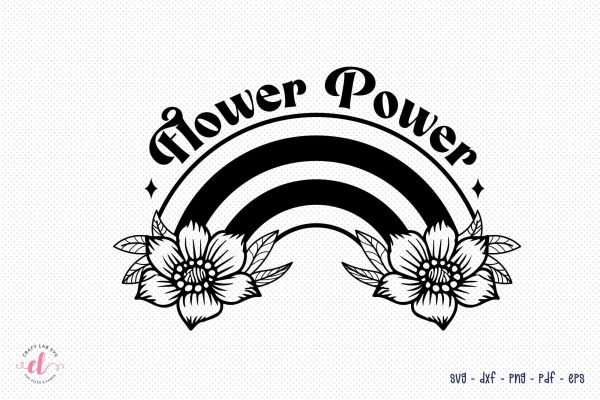 Flower Power SVG Cut File Online