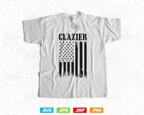 Patriotic Glassworker USA Flag Glazier Svg Png, Glazer, Glass Worker, Fathers Day Svg, Svg Files for Cricut Silhouette, Instant Download Cheap - Image 2
