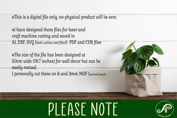 Succulents Calendar set SVG laser cut file For Cheap - Image 4