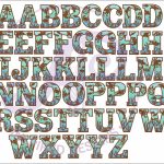 Ocean underwater theme alphabet set. 2 layer 51 letters. Discount - Image 4