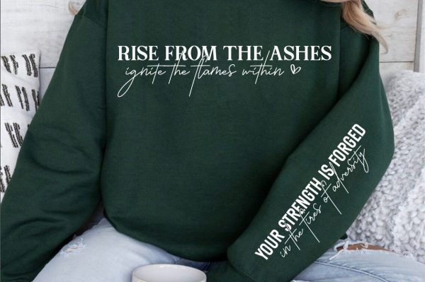 Rise from the ashes, ignite the flames within Sleeve SVG Design Discount - Image 3