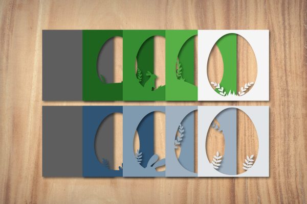 Easter 3D layered photo frame svg, dxf, eps, png Online Sale - Image 2