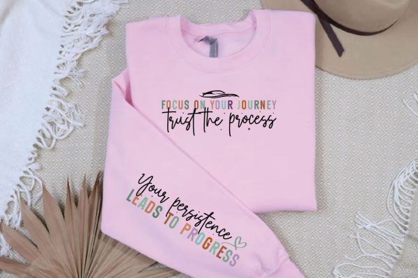Focus on your journey trust the process Sleeve SVG Design Cheap - Image 2