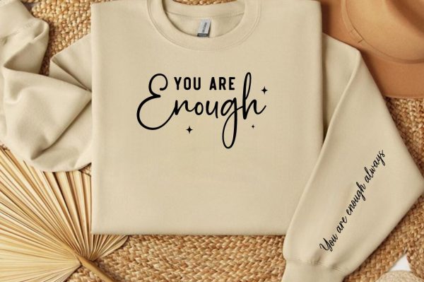 You are enough Sleeve Svg Design For Sale - Image 3