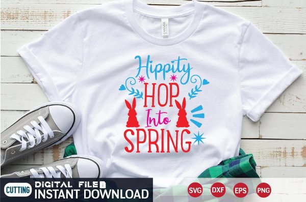 Hippity Hop Into Spring svg Discount - Image 2
