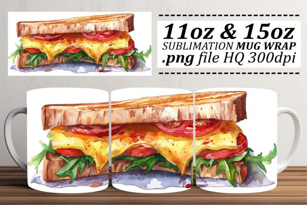 Whimsical Watercolor Food Wrap Sale