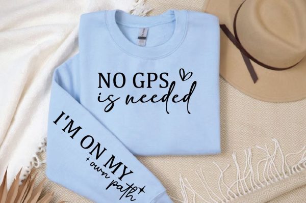No gps is needed Sleeve SVG Design Hot on Sale - Image 2