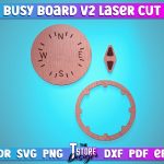 Busy Board Laser Cut | Baby Game Laser Cut SVG Design | CNC Files v.2 Fashion - Image 4