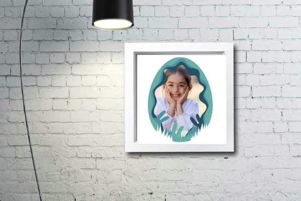 Easter 3D layered photo frame svg, dxf, eps, png Online Sale - Image 3
