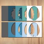 Easter 3D layered photo frame svg, dxf, eps, png Online Sale - Image 2
