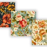 Vintage Floral Garden: Spring Blossoms, Retro Pattern, Meticulously Crafted, Seamless Pattern, Digital Paper Online - Image 2