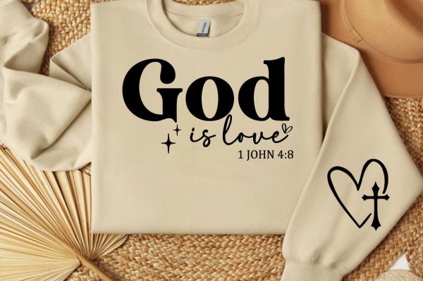 God is love Sleeve SVG Design Sale