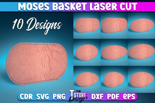 Moses Basket Laser Cut | Baby Design Laser Cut Design | CNC Files Cheap