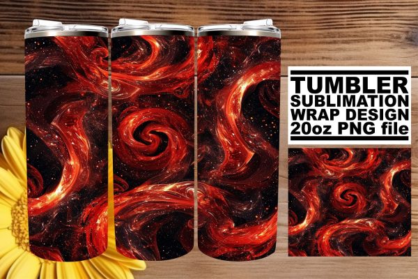 Luxurious Red Glitter Pattern Tumbler Design for Tumblers Online now