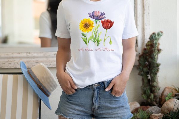No Rain No Flowers | Flower Quote Sublimation For Sale - Image 4