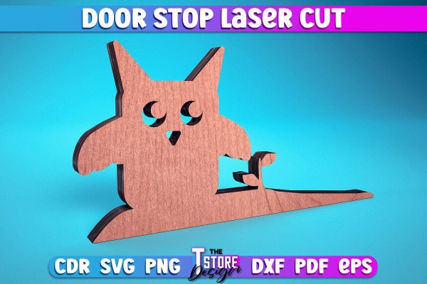 Door Stop Laser Cut | Animal Door Stop Laser Cut SVG Design | CNC Files Cheap - Image 3