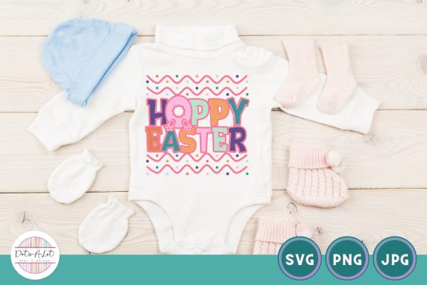 Cute Bunny Butt Hoppy Easter SVG Online now - Image 2