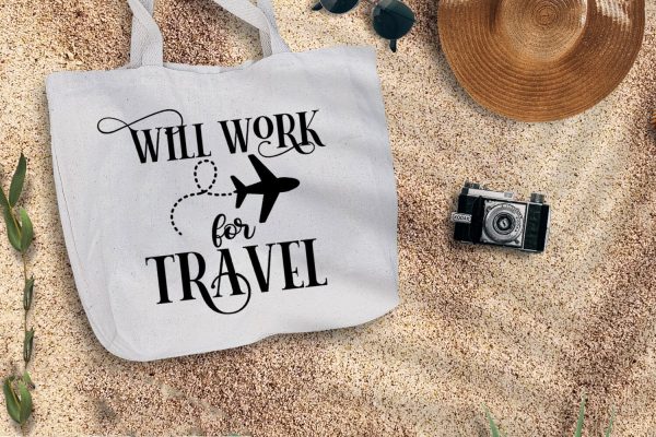 Will Work for Travel I Travel SVG I Vacation SVG Cut Files Fashion - Image 2
