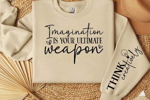 Imagination is your ultimate weapon Sleeve SVG Design Discount - Image 3