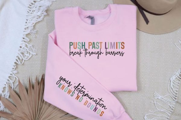 Push past limits break through barriers Sleeve SVG Design Online Hot Sale - Image 2
