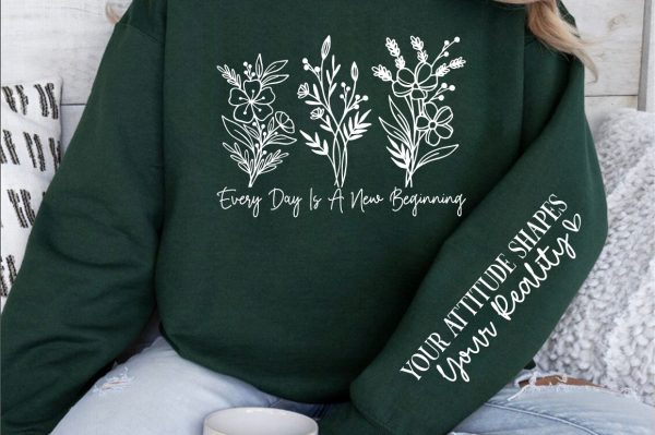 Every day is a new beginning Sleeve SVG Design Discount - Image 2