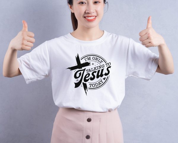 I m Only Talking To Jesus Svg Png, Christian Svg, Hot Mess Svg, You Matter Svg, Religious Svg, Faith Svg, Self Love Svg, Love Like Jesus Svg Supply - Image 2
