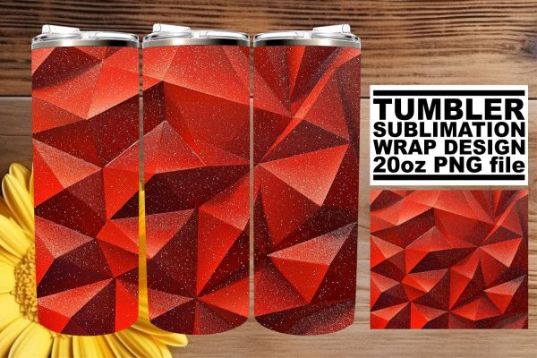 Vibrant Sparkly Red Glitter Sublimation for 20oz Tumblers Online Hot Sale