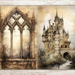 Gothic City Junk Journal Pages | Vintage Ephemera Bundle For Cheap - Image 3