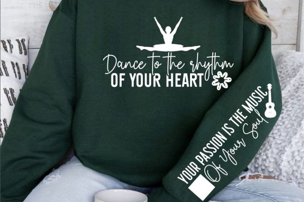 Dance to the rhythm of your heart Sleeve  Sleeve SVG Design For Sale - Image 3