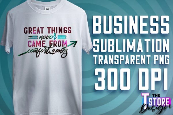 Business Sublimation | T-Shirt Design | Business Quotes Print PNG | PNG File v.2 Online Sale