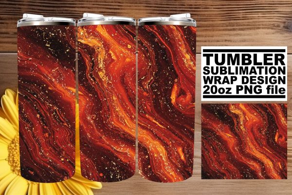 Enchanting Red Glitter Pattern Tumbler Wrap Art For Discount
