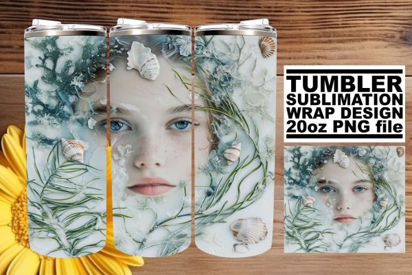 Radiant Ocean Mermaid Tumbler Wrap Pack For Cheap