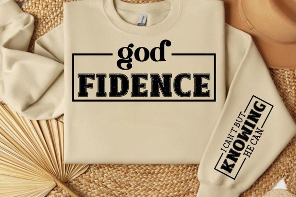 God Fidence Sleeve SVG Design For Discount - Image 2