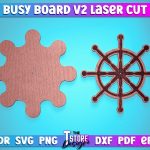 Busy Board Laser Cut | Baby Game Laser Cut SVG Design | CNC Files v.2 Fashion - Image 5