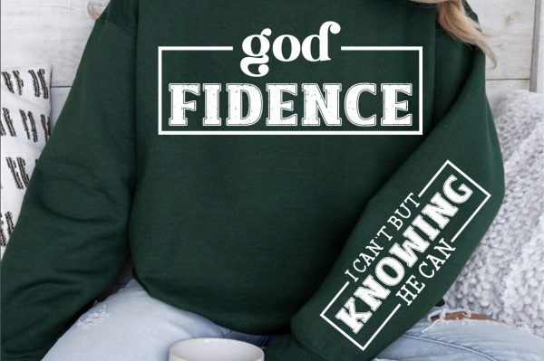 God Fidence Sleeve SVG Design For Discount - Image 3