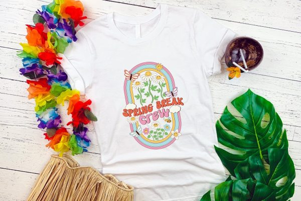 Spring Break Crew | Retro Spring Sublimation Online Sale - Image 2