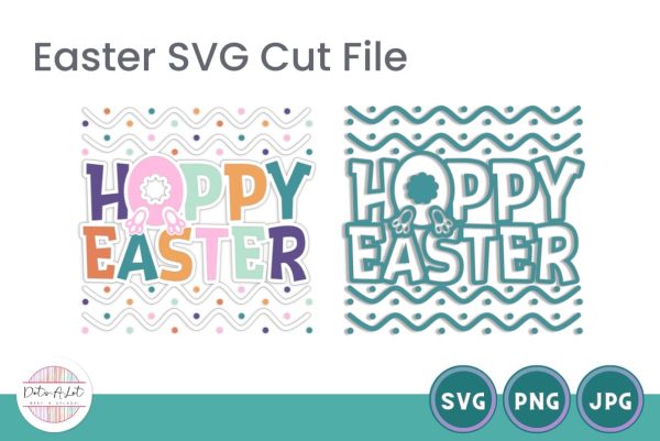 Cute Bunny Butt Hoppy Easter SVG Online now