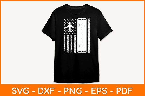 Air Traffic Controller USA Flag Svg Design Cheap - Image 2