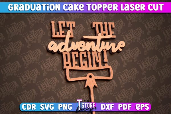 Graduation Cake Topper Laser Cut | Cake Topper Design | CNC File Online Hot Sale