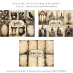 Gothic City Junk Journal Pages | Vintage Ephemera Bundle For Cheap - Image 2