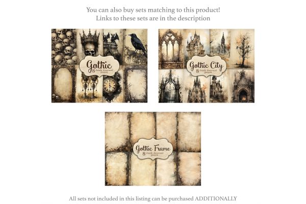 Gothic City Junk Journal Pages | Vintage Ephemera Bundle For Cheap - Image 2